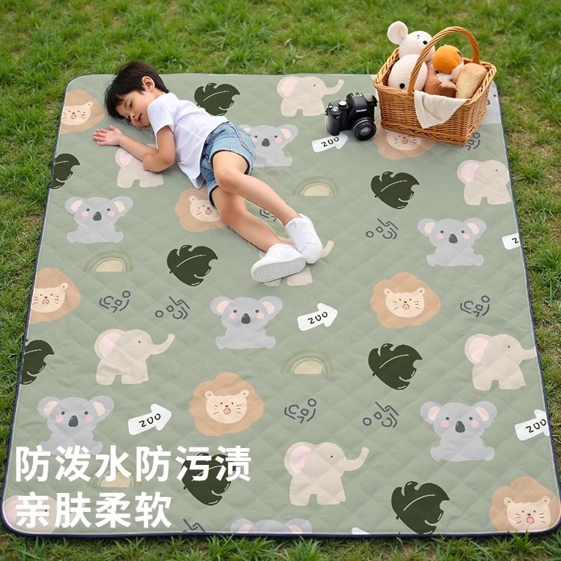 野餐垫防潮垫子加厚春游草坪户外露营帐篷野炊布地垫儿童小号ins