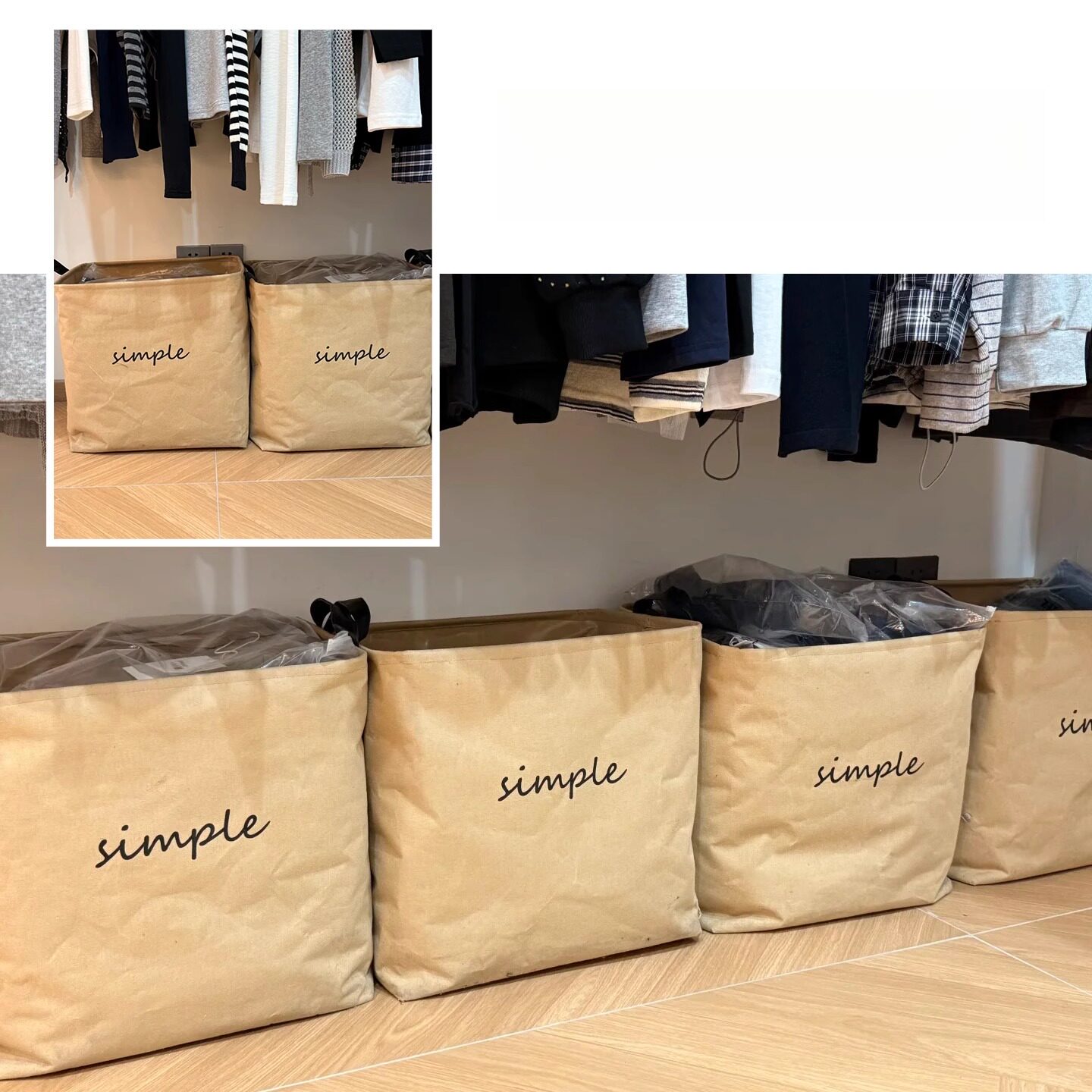 日式ins棉麻收纳筐衣服玩具收纳神器衣物整理箱脏衣储物箱大容量