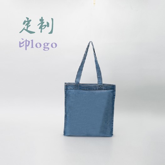 牛仔手提包牛仔环保袋购物袋x单肩斜挎背包手提袋定做印logo