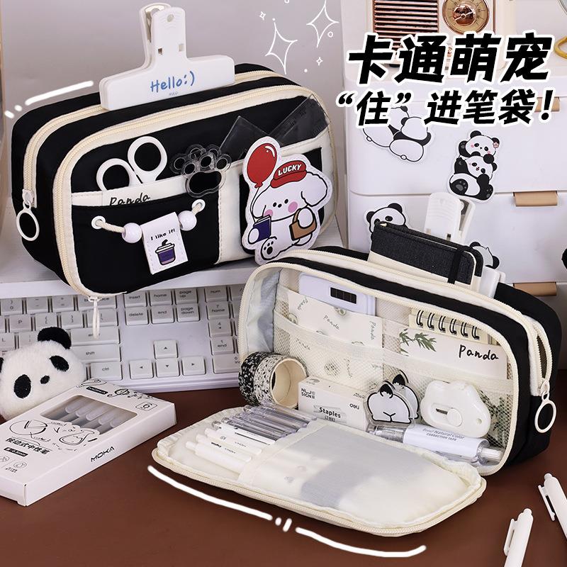 笔袋小众手提高颜值多功能文具袋