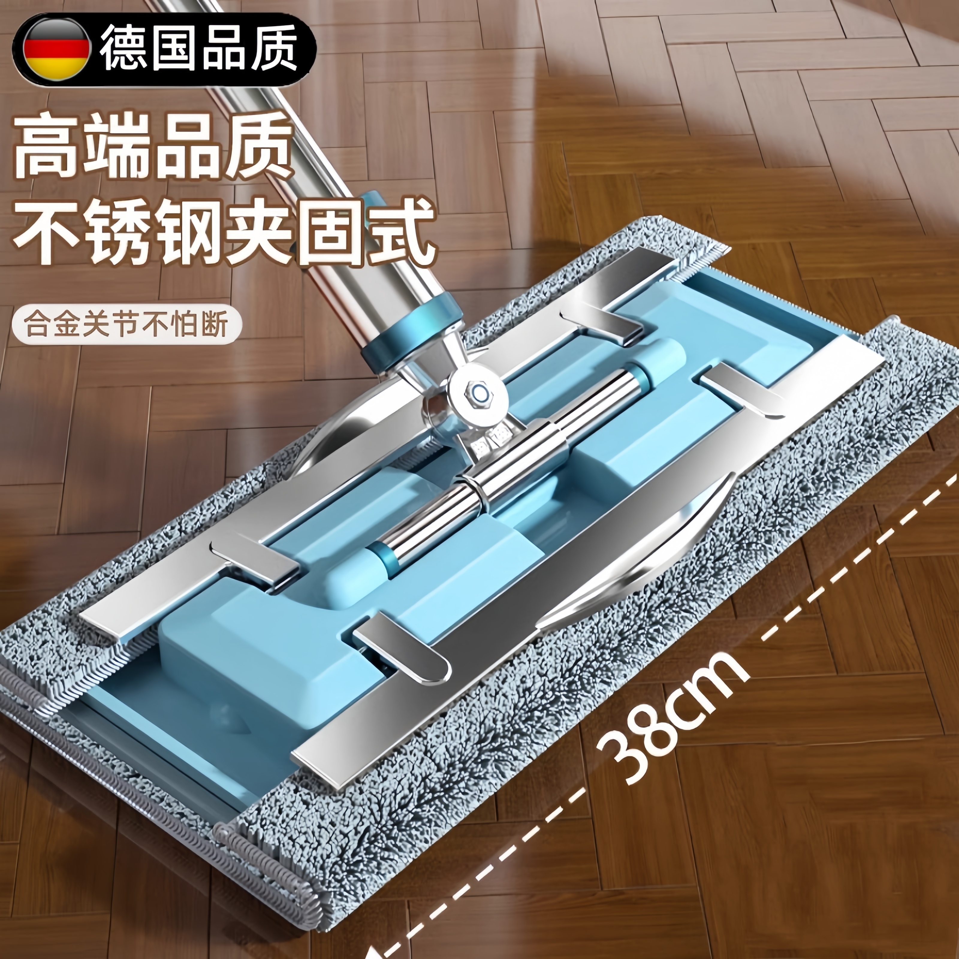瓷砖专用拖把夹抹布平板木地大面积拖地擦墙擦柜子神器搞卫生扫除