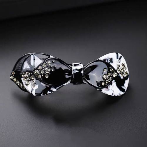 韩版女头饰发夹成人马尾水钻