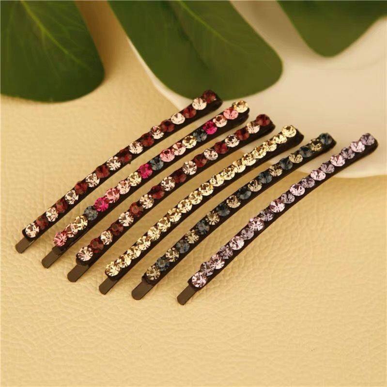 卡子韩国水钻发夹黑色简约