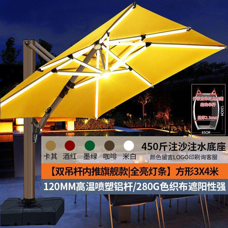户外遮阳伞庭院露天花园加大遮阳伞商用阳台室外防晒摆摊罗马伞
