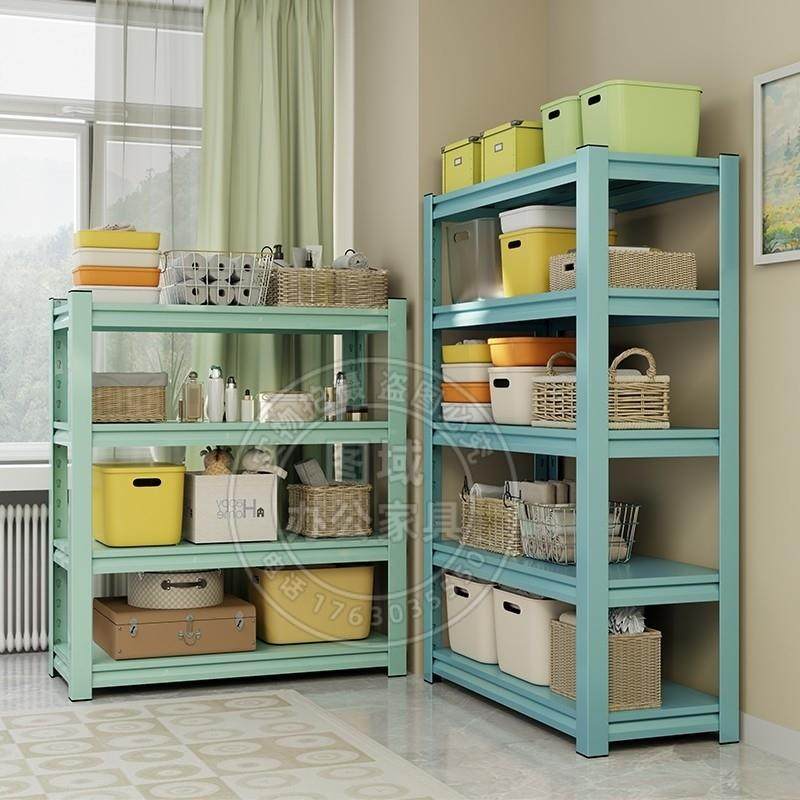 家用置物架钢制货架落地多层收纳架阳台客厅彩色储物架超市展示架,商业/办公家具,置物架/陈列架/储物架/展示架,淘宝优惠券,粉丝福利购,淘宝优惠卷