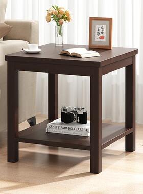 实木边几老式小方桌60x60客厅家用茶几小桌子沙发边柜正方形四方