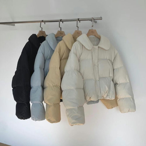 egg鸡蛋家韩国纯色百搭羽绒服女