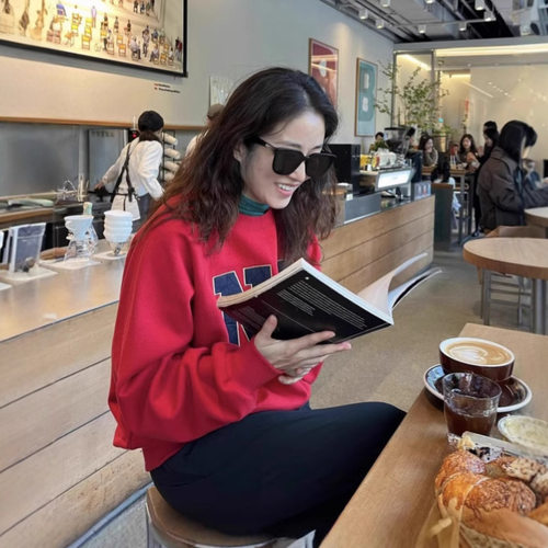 复古气质卫衣sienne东大门宽松韩