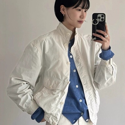 韩国东大门纯色宽松休闲夹克外套