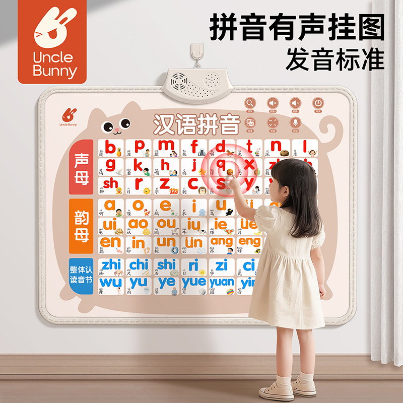 【一年级课本同步】拼音有声挂图