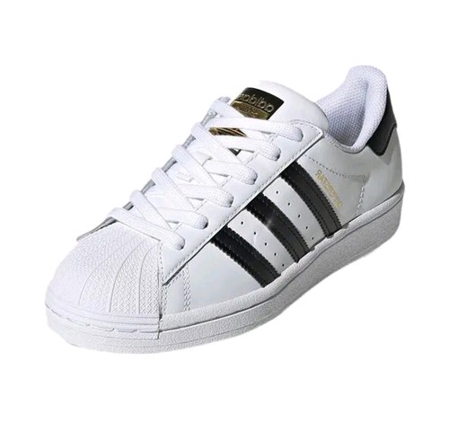 adidas originals SUPERSTAR 皮革 中性 轻便 黑白C77124河南AH仓