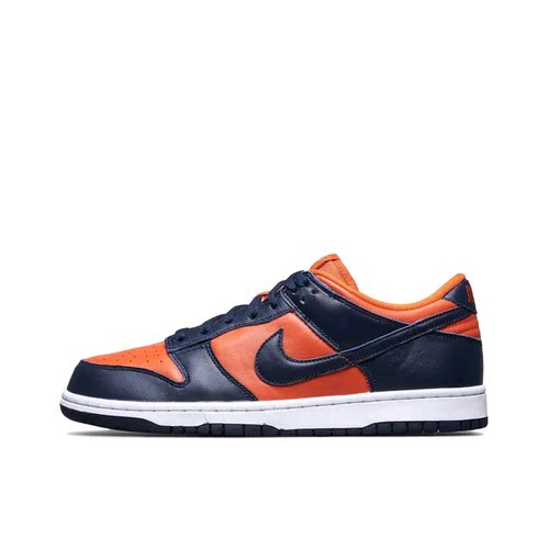 Nike Dunk 板鞋 经典复古百搭 低帮/深蓝/橙色 3 CU1727-800 CD仓