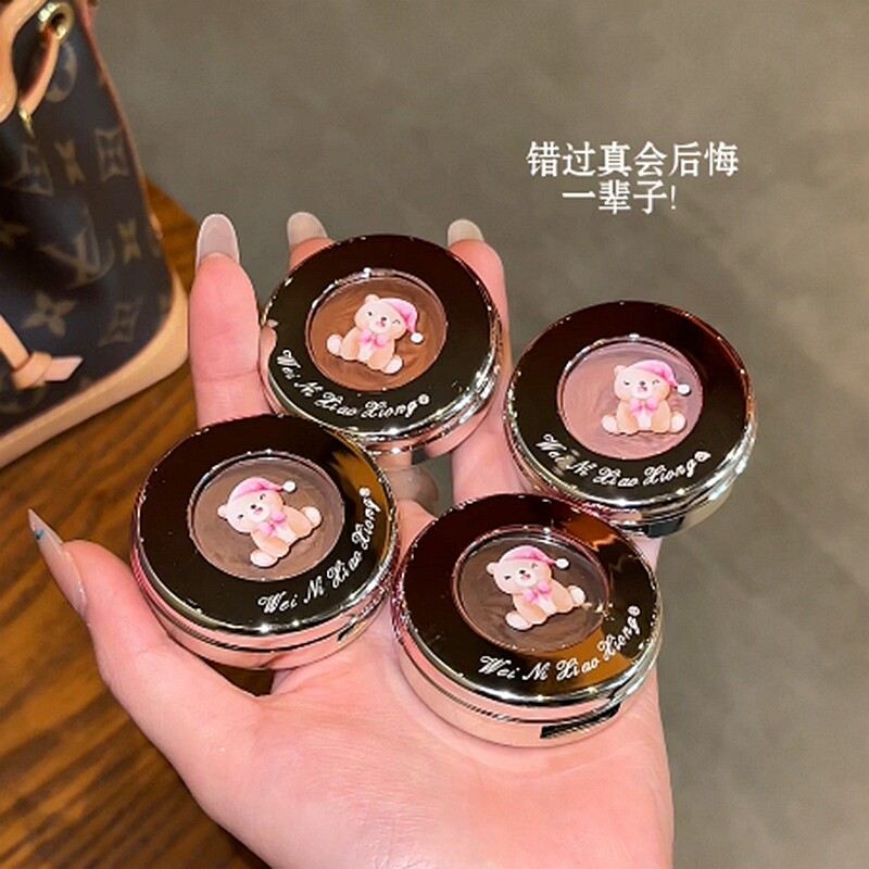终于有人出单色了！维妮小熊单色眼影盘哑光日常盘子卡通可爱便携