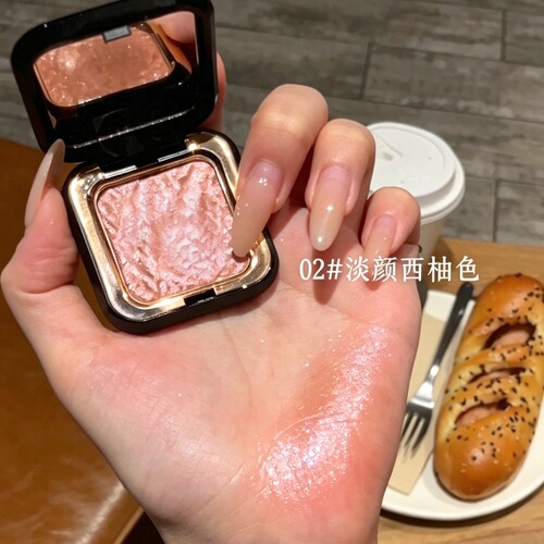 Clam colour单色爆闪眼影牛郎珠光细闪烟熏闪粉提亮高光便携百搭