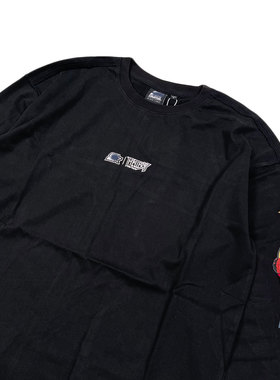 地狱男爵 HELLBOY纯棉重磅400克街头大码oversize宽松休闲长袖T恤