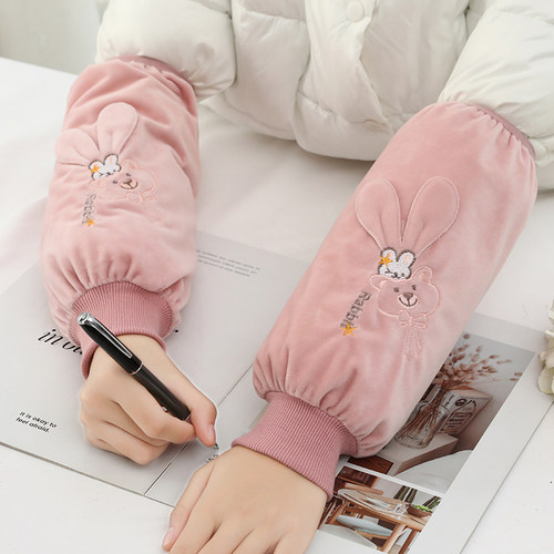 袖套女秋冬季节加长加厚成人学生套袖上班工作耐脏护袖羽绒服袖头