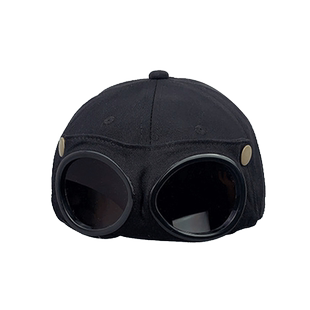 飞行员帽子潮ins韩版个性眼镜鸭舌帽男墨镜遮阳春夏百搭潮棒球帽