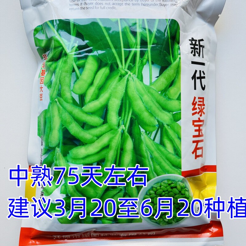绿宝石毛豆种子鲜食毛豆大青豆大荚饱满抗病高产南北方春夏季播种