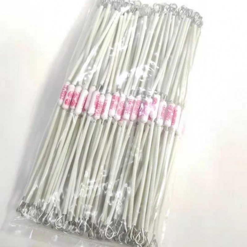 电饭煲温度保险丝185度15A250V陶瓷 加长铜线温度保险管配件15A