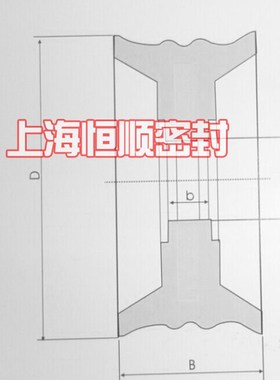 PDE PDF黑色气缸双向整体活塞密封圈DK50/63/80*8*10*12/16*25*30