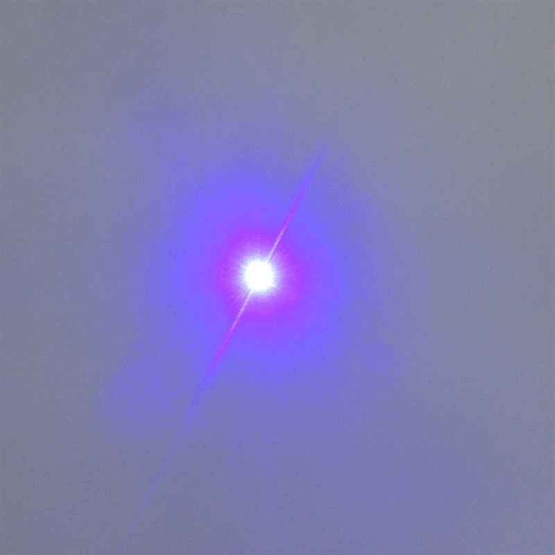 高亮450nm3500mw激光模组 设备定位可调焦距蓝光点状一字十字线灯