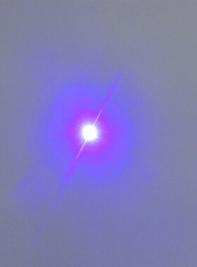 高亮450nm3500mw激光模组 设备定位可调焦距蓝光点状一字十字线灯