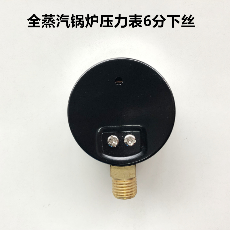 全蒸汽锅炉压力表1mpa6分下丝仪表发生器水压真空表工业锅炉配件