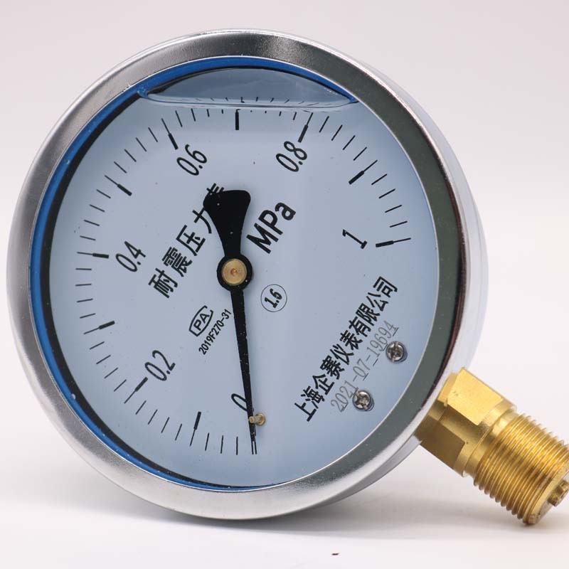 企赛YN100耐震压力表气压表水压表油压负压表液压表1.6mpa真空表