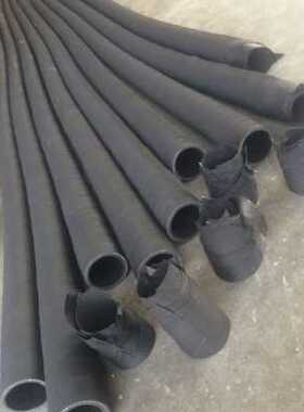 热销新黑色泥水管高压耐磨夹桩机排污浆打布橡胶管253X4568N寸品