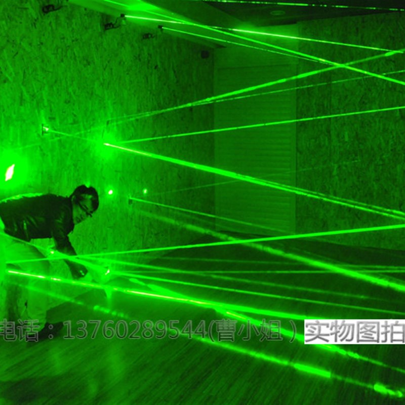 密室游戏绿光激光发射接收全套含带语音中央控制器酒吧逃脱游戏