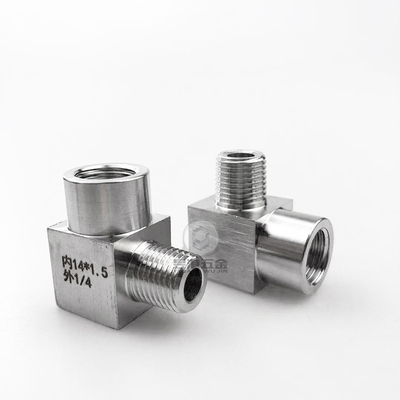 304不锈钢内外丝弯头90度弯头2分3分4分6分高压数控过渡直角接头
