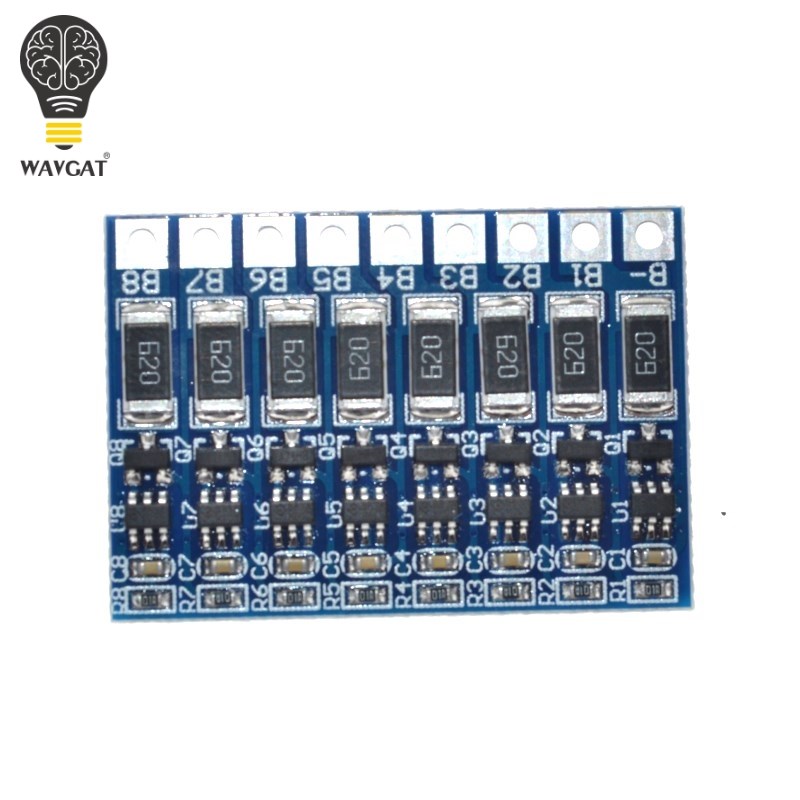 8串33.6V18650锂电池均衡功能板 8S29.6V 锂电池聚合物电池均衡板