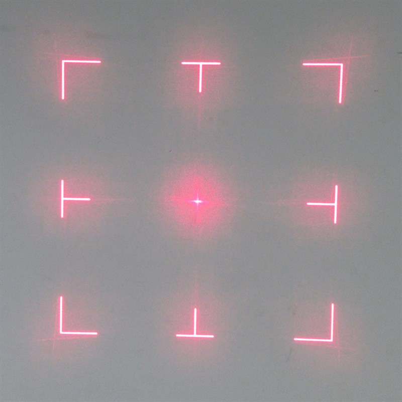 正方框带中心点效果取景器激光器可做红绿蓝红外线激光模组激光头