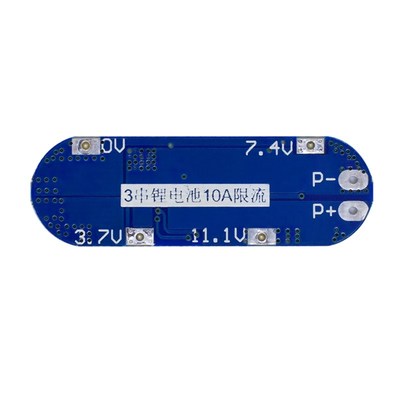 3串11.1V/12V/12.6V 18650锂电池组保护板 10A/过充过放短路保护