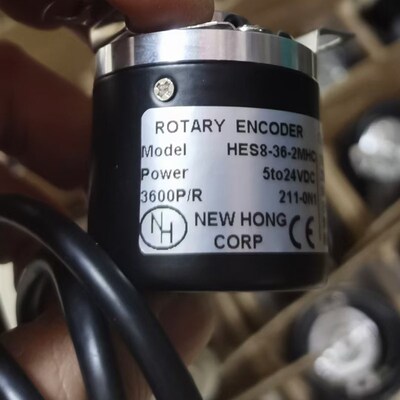 空心轴5V长线驱动TTL差分增量式旋转编码器HES系列1000脉冲1024线