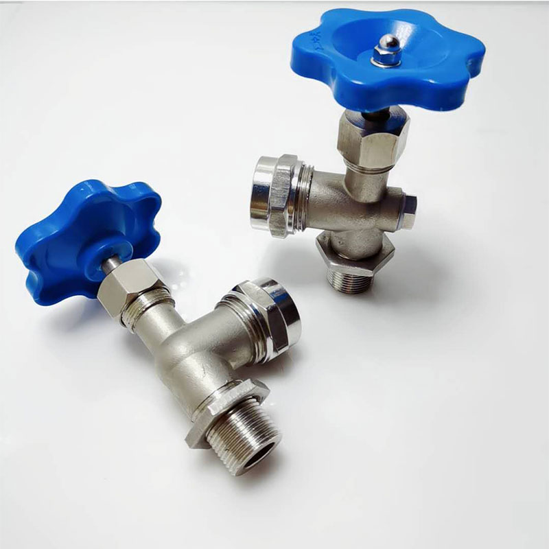 考克液304不锈钢阀门三通旋塞阀水位计开关压力表玻璃管4分6