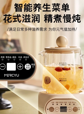 日本进口养生杯办公室全自动玻璃保温家用多功能煮茶迷你养生壶