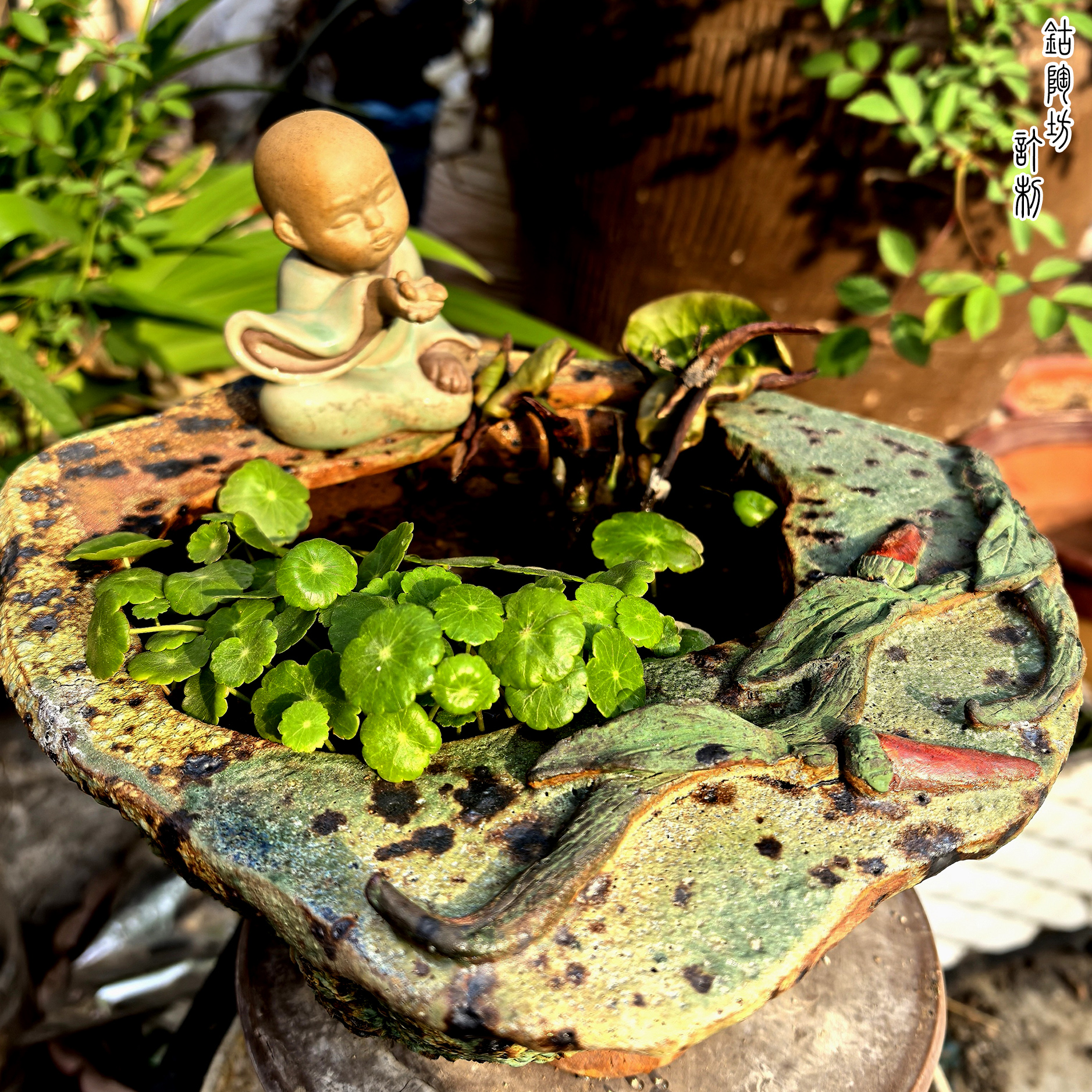 复古小花盆无孔水培花瓶茶宠花束