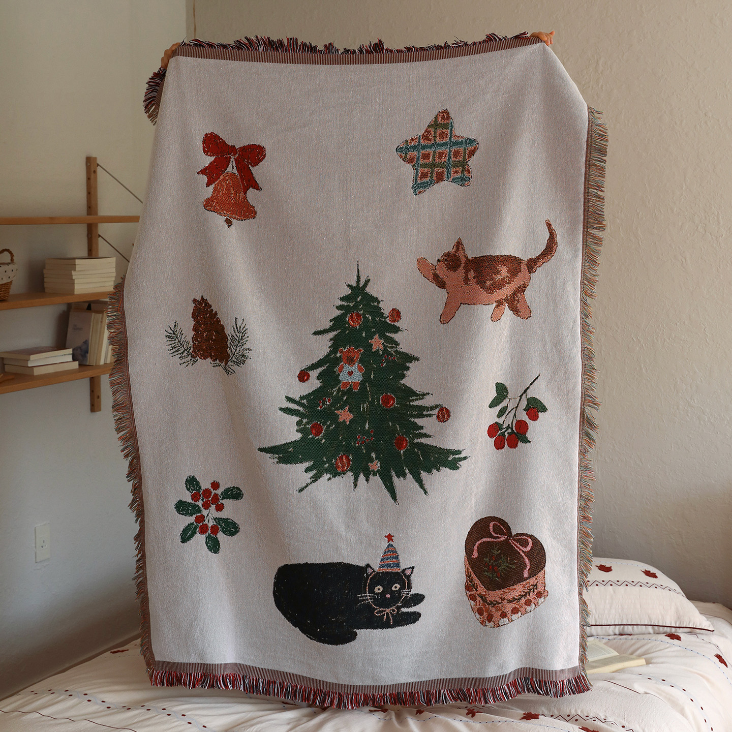 中古艺术挂毯沙发毯单人