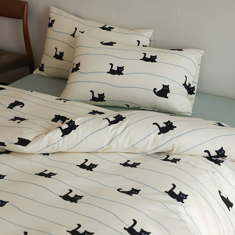 儿童卡通纯棉针织棉亲肤四件套