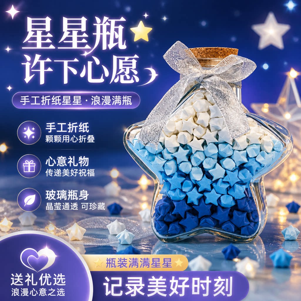 星星折纸幸运星专用塑料瓶