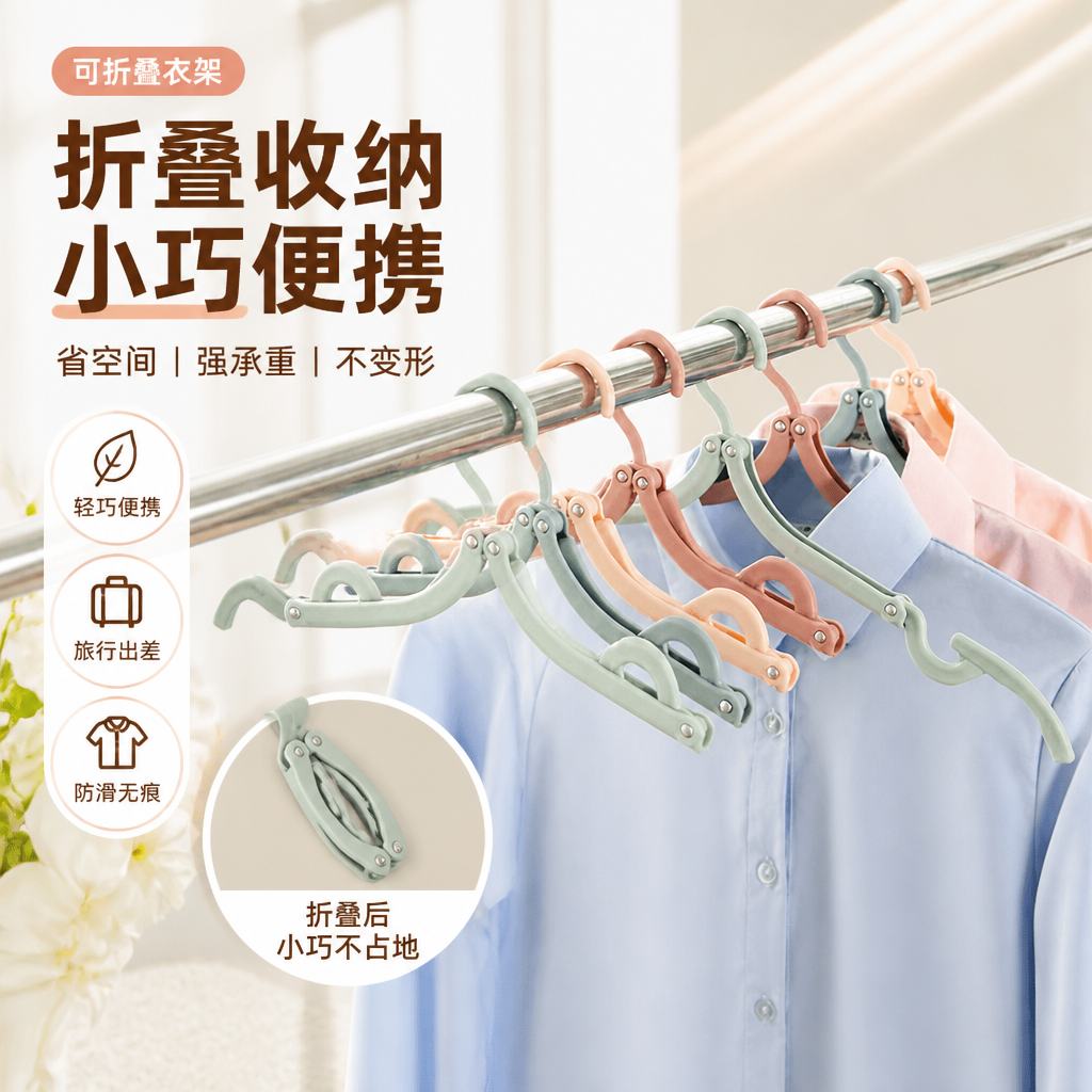 折叠便携旅行出差晾衣架