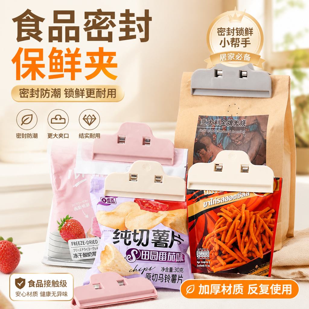 强力密封防潮保鲜封口夹