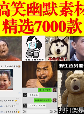 沙雕搞笑动态情侣幽默对话段子笑话短视频表情包正能量剧本素材包
