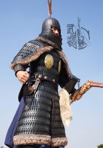 武备寺之大唐玄铁军 玄甲骑兵 唐长乐公主墓札甲 唐甲 唐代札甲