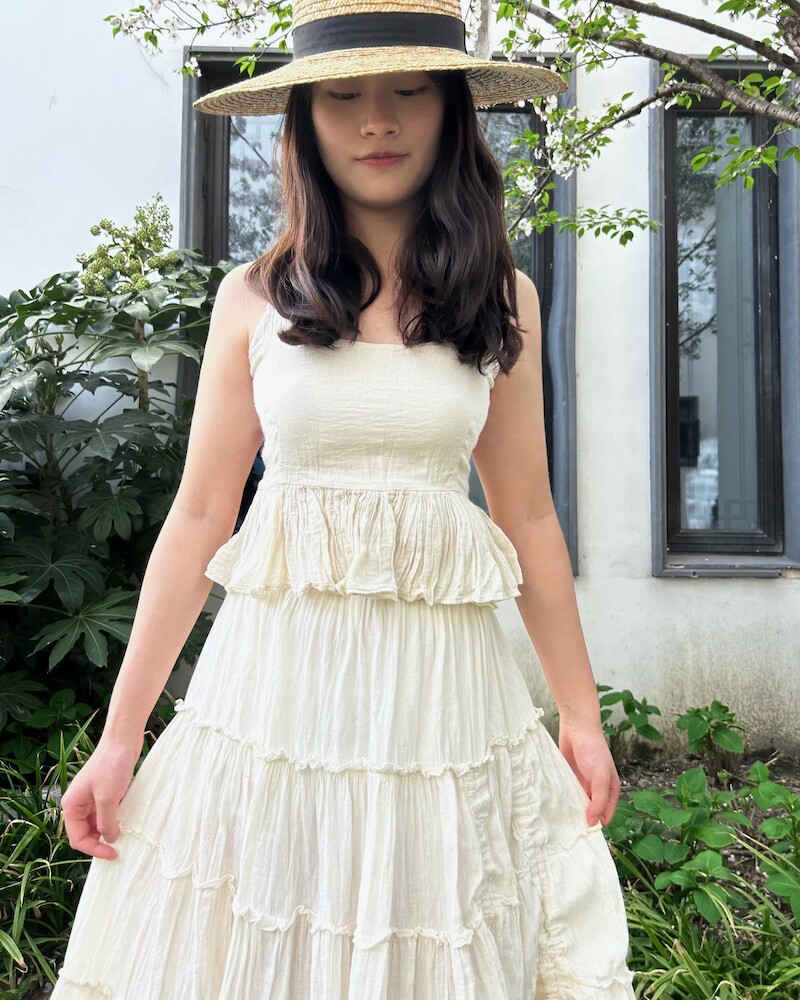 泰国原版仙女裙！最后一批！背面超舒服松紧系带可调节吊带上衣