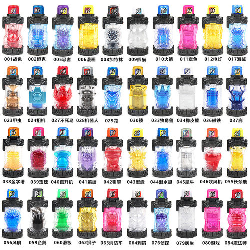 创骑能量瓶兔子坦克忍者漫画玩具