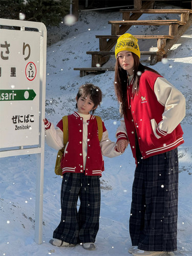 【大潘专享】【顾奈】QZ800马年加绒亲子棒球服