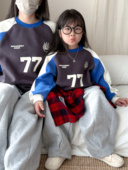 书婷专享 QZ765圆领抽绳77卫衣