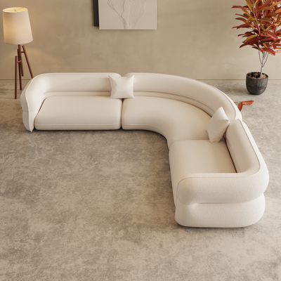 花舍美季侘寂极简L型转角沙发